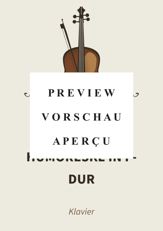 Product gallery: Page 2 of 7 Humoreske in F-Dur - op. 101 Nr. 4, Poco andante , , Piano Solo