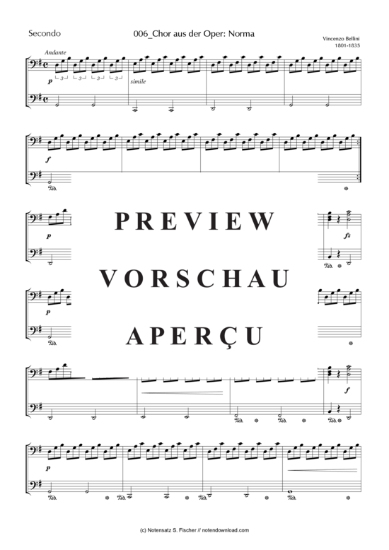 Product gallery: Page 5 of 8 Chor aus der Oper: Norma , , (piano four hands)