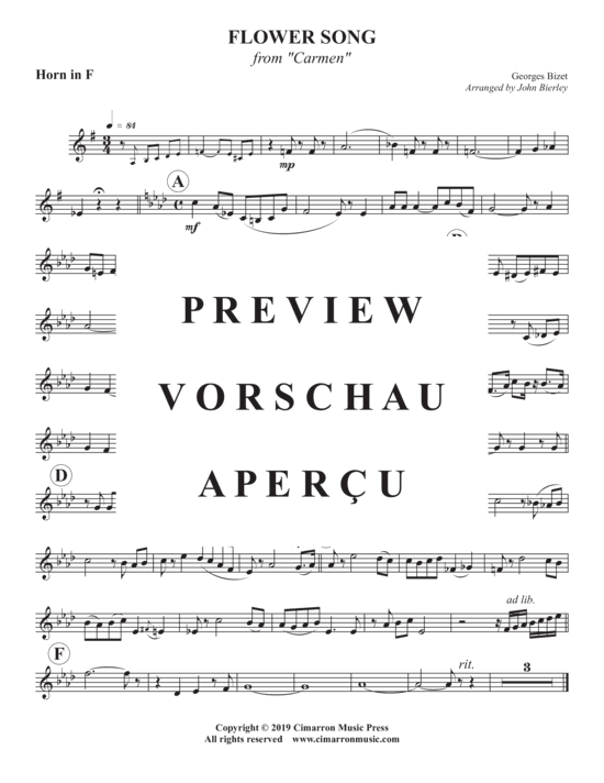 Produktgalerie: Seite 9 von 11 Flower Song , , (Blechbläser Quintett)