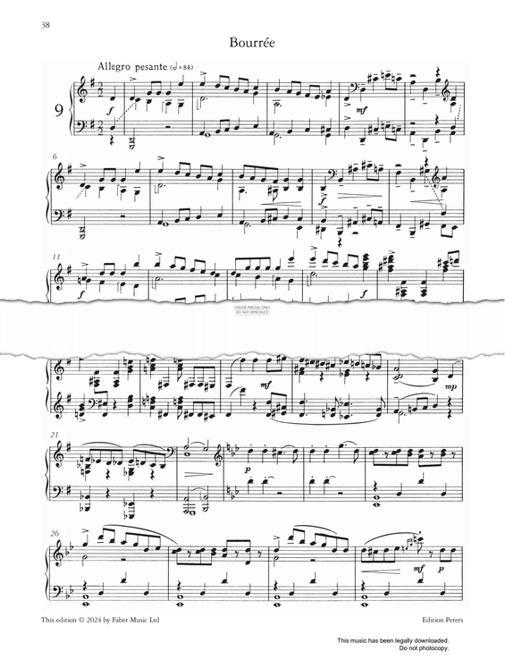 Produktgalerie: Seite 1 von 1 Bourrée (from 'Cinderella' Ten Pieces Op.97), Sergei Prokofiev, Klavier