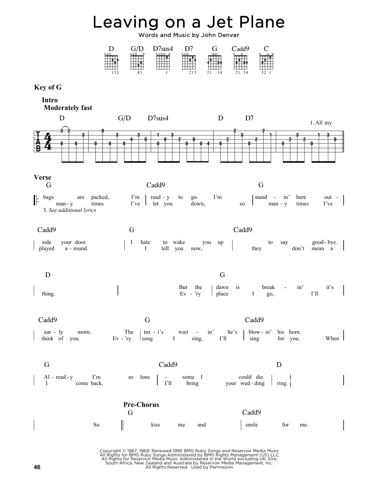 Produktgalerie: Seite 1 von 1 Leaving On A Jet Plane, John Denver