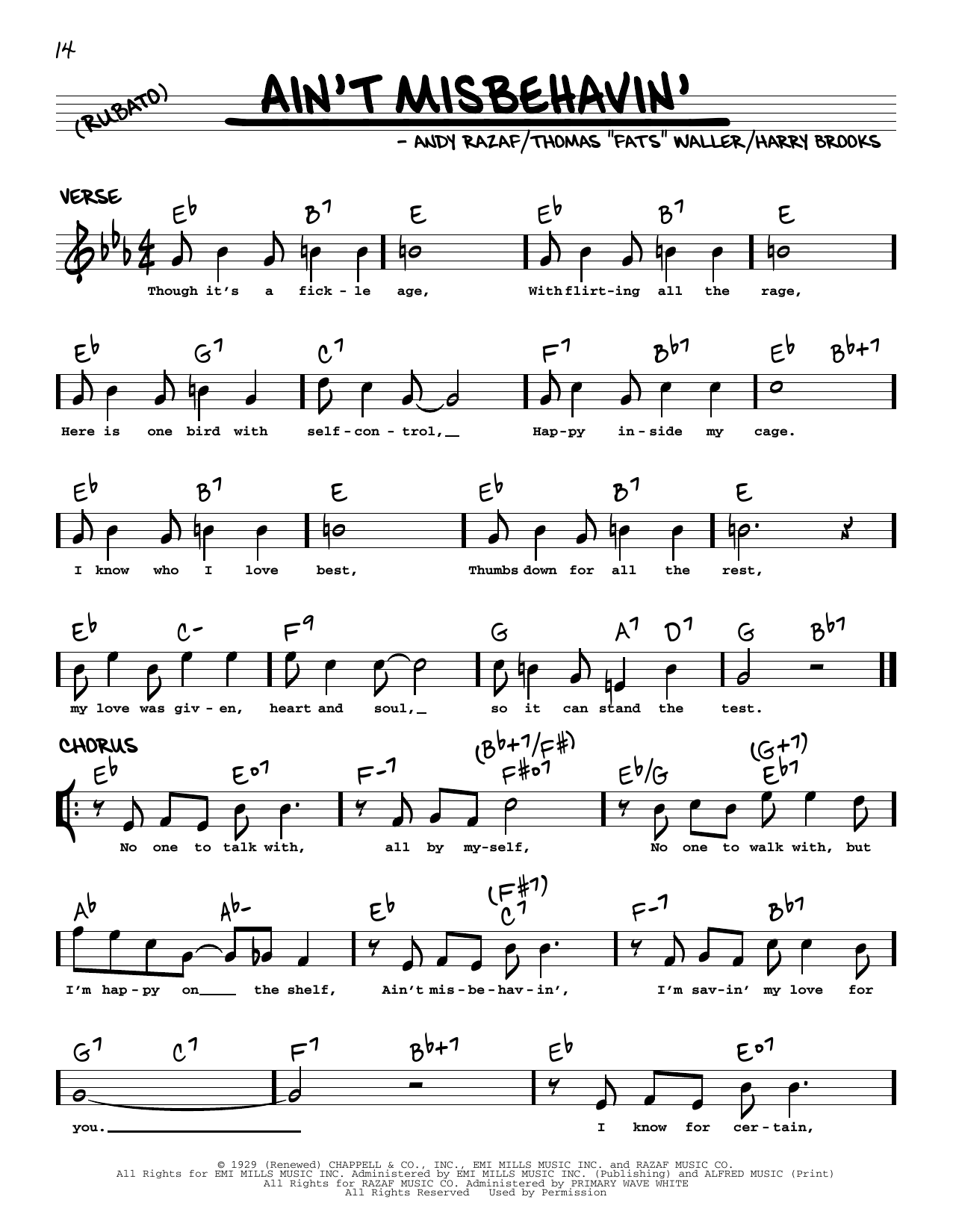 Product picture to: Ain't Misbehavin' (arr. Robert Rawlins)