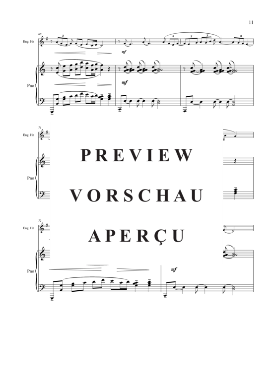 Produktgalerie: Seite 12 von 21 Two Songs for english horn and strings (Piano Reduction) , ,  (Englischhorn + Klavier)
