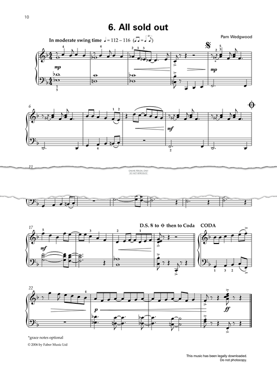 Produktgalerie: Seite 1 von 1 All Sold Out, Pam Wedgwood, Klavier