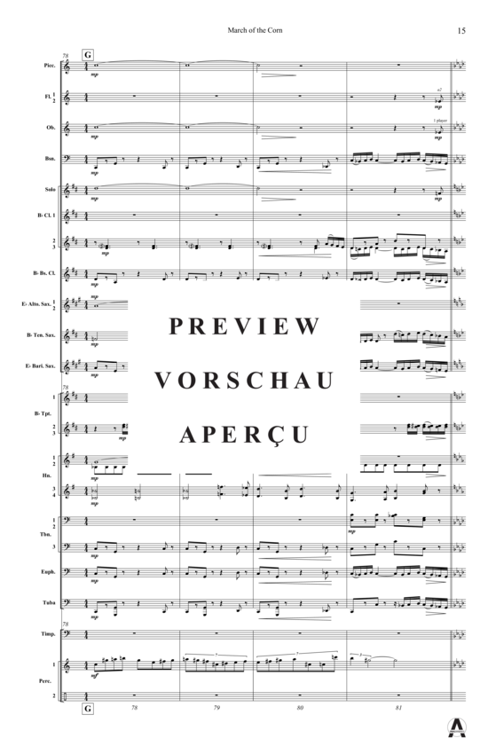 Produktgalerie: Seite 18 von 21 March of the Corn , , (Concert Band)