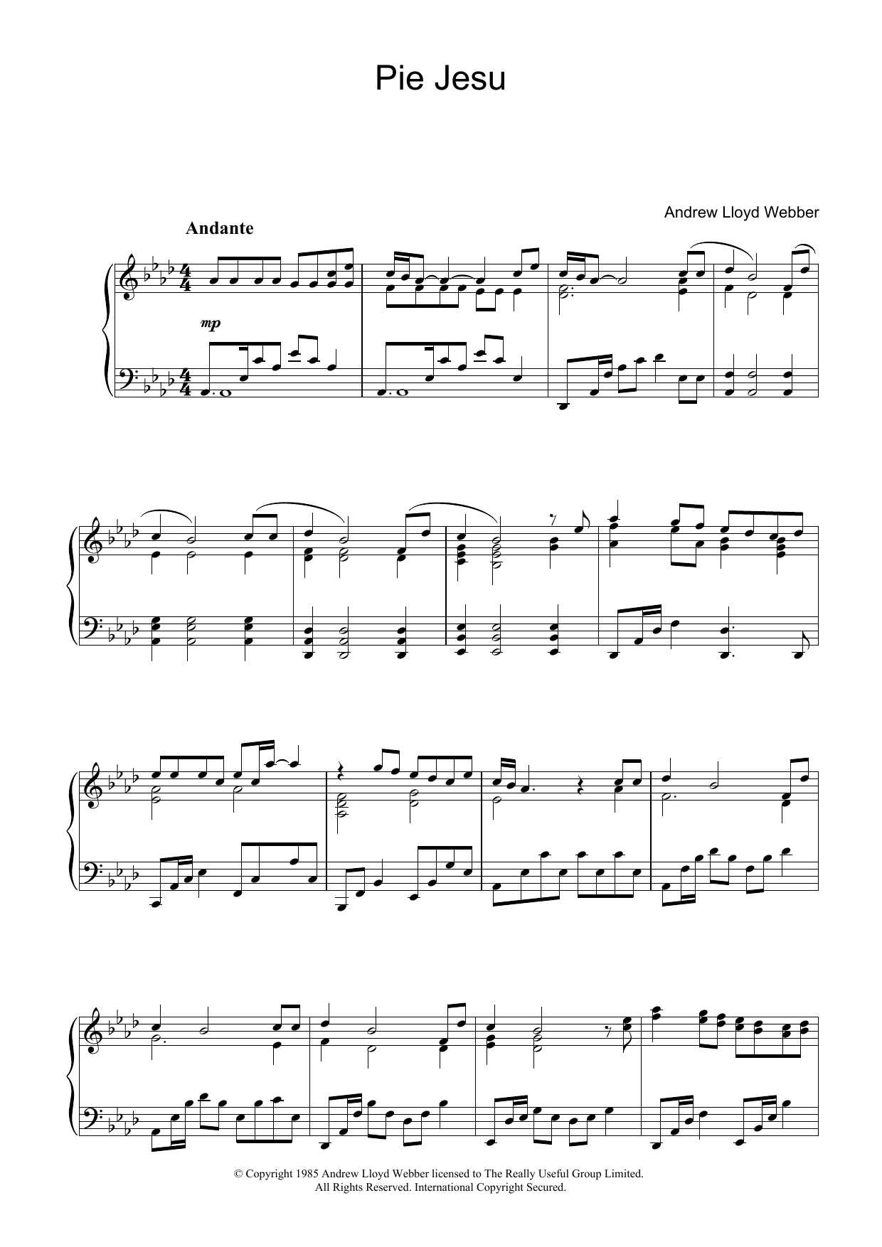 Produktbild zu: Pie Jesu (from Requiem)