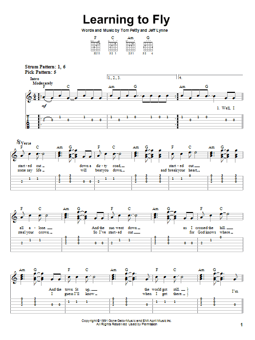 Product gallery: Page 1 of 1 Learning To Fly, Tom Petty And The Heartbreakers