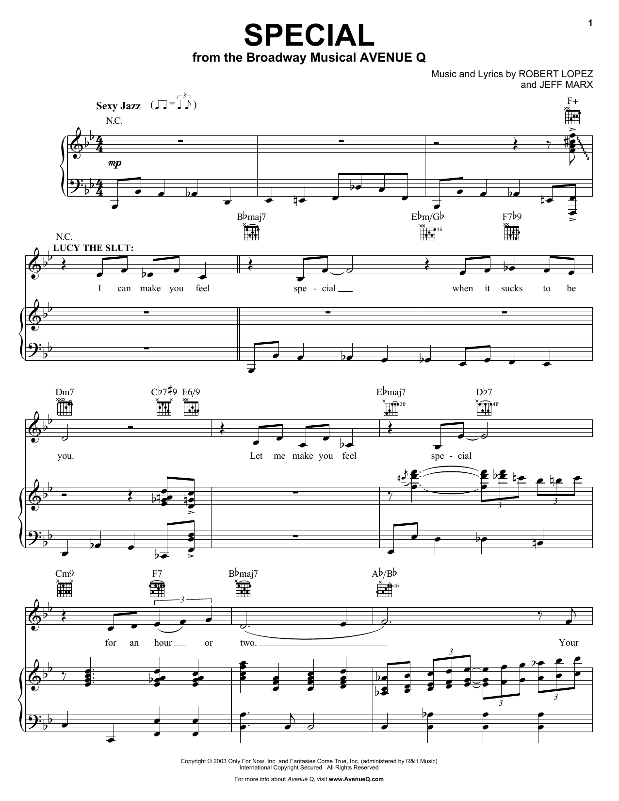 Produktbild zu: Special (from Avenue Q)