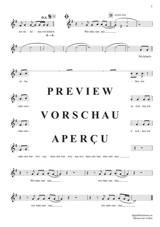 Produktgalerie: Seite 4 von 4 Müssen Nur Wollen , Helden, Wir Sind, Trompete in B
