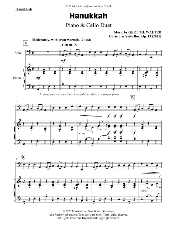 Produktbild zu: HanukkahGert Th. Walter