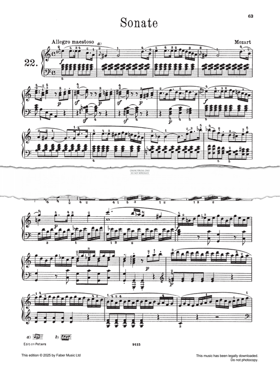 Produktgalerie: Seite 1 von 1 Sonata in A minor KV 310, Joseph Haydn, Klavier
