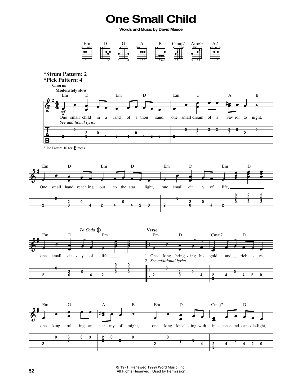 Produktgalerie: Seite 1 von 1 One Small Child, David Meece, Gitarre