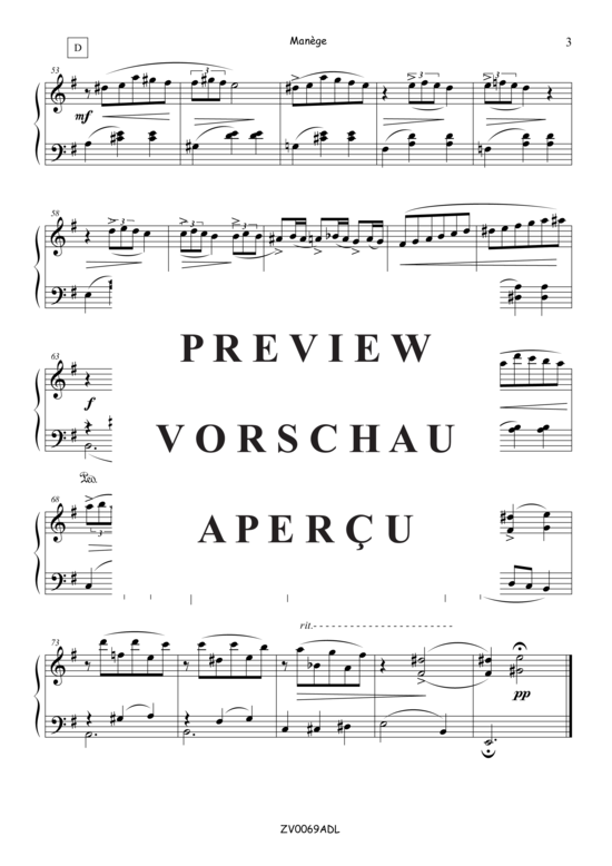 gallery: Manège , , (piano solo)