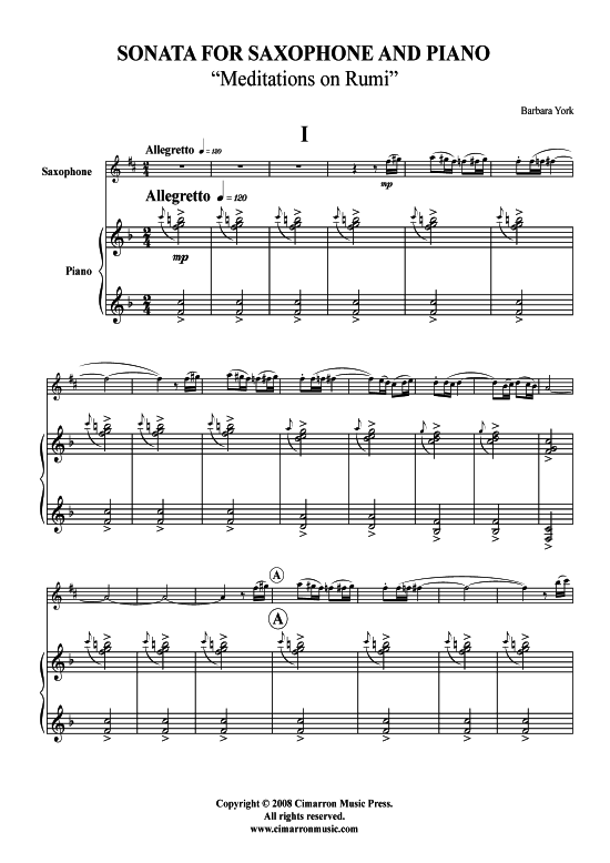 Product picture to: Sonata Barbara York