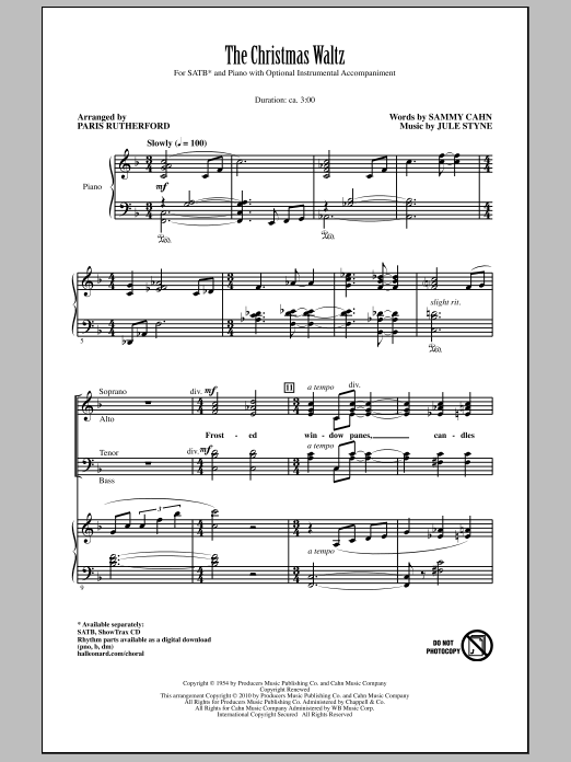 Produktbild zu: The Christmas Waltz