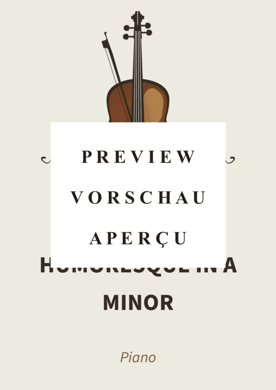 Produktgalerie: Seite 2 von 10 Humoresque in A minor - Op. 101 No. 5, Vivace , , Klavier Solo