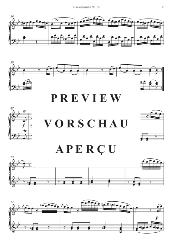 Product gallery: Page 5 of 15 Klaviersonate Nr. 19 - op. 49, Nr. 1 , , Piano Solo