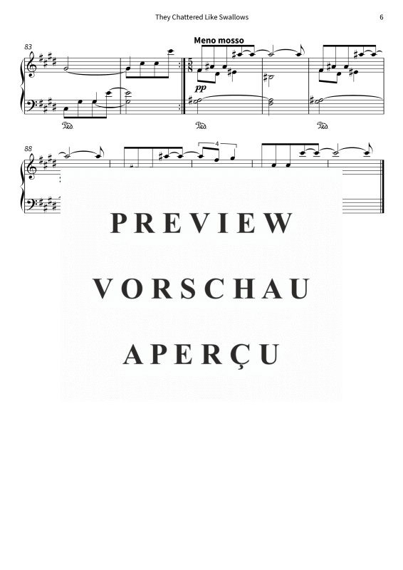 gallery: They Chattered Like Swallows - No. 5 from On the Overgrown Path, , Klavier Solo