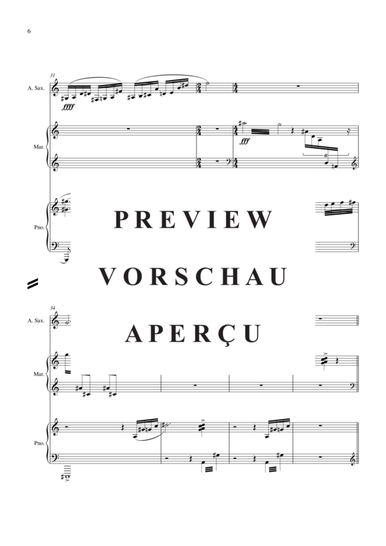 Product gallery: Page 7 of 21 Frequent Flyer , , (alto saxophone, marimba + piano)
