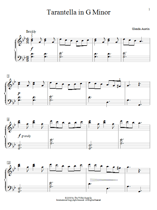 Produktbild zu: Tarantella In G Minor