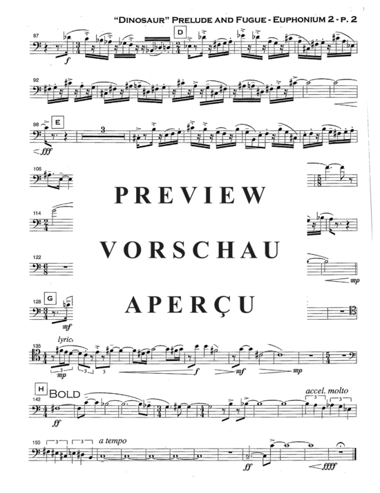 Product gallery: Page 18 of 21 Dinosaur Prelude and Fugue , , (Tuba Quartett EETT)