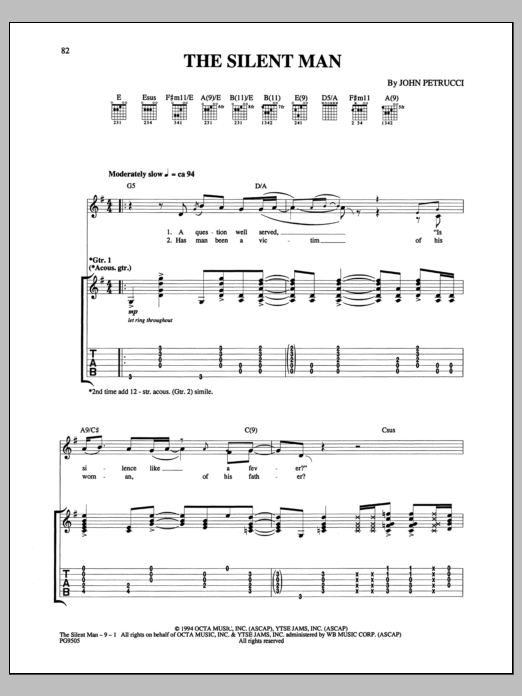 Product gallery: Page 1 of 1 The Silent Man, Dream Theater