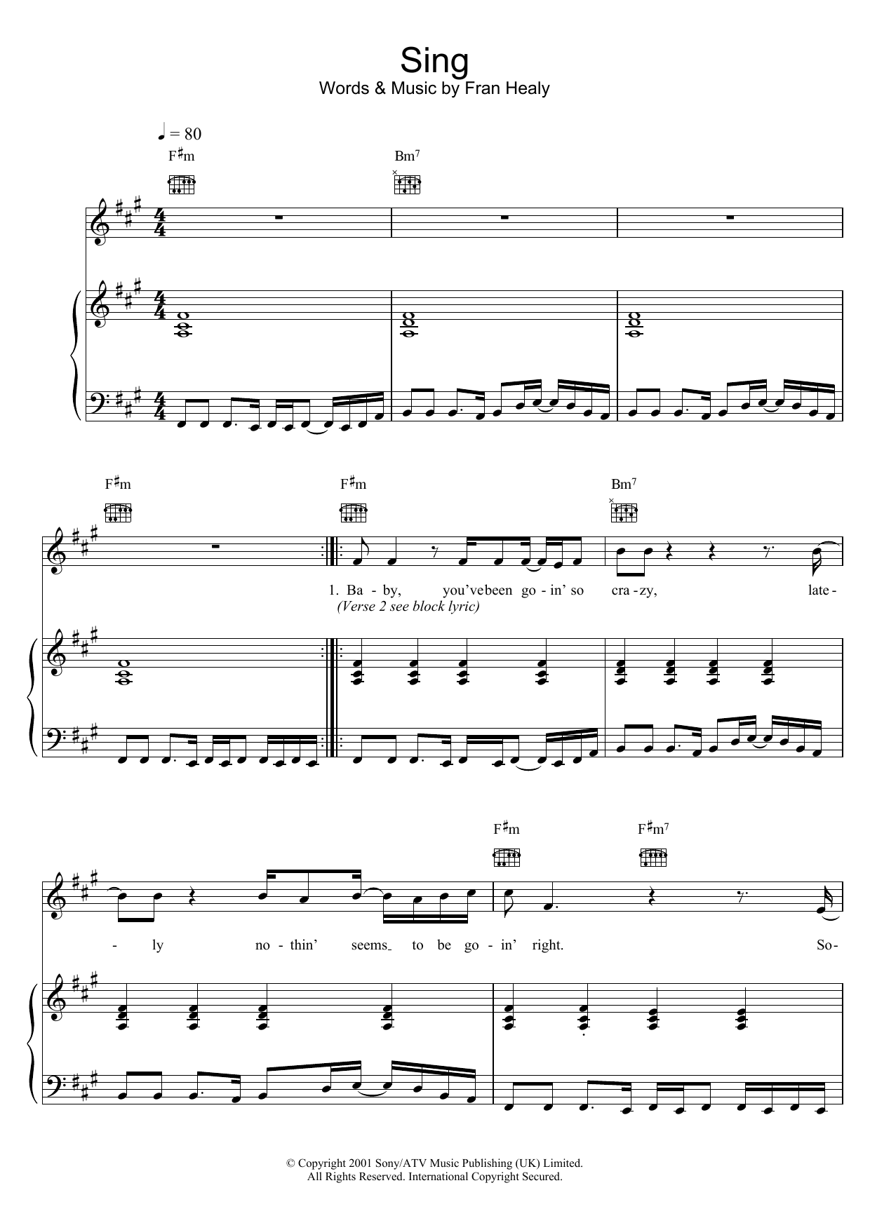 Produktgalerie: Seite 1 von 1 Sing, Travis, Gesang, Gitarre, Klavier