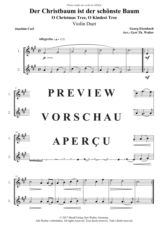 Produktbild zu: Der Christbaum ist der schönste Baum Georg Eisenbach