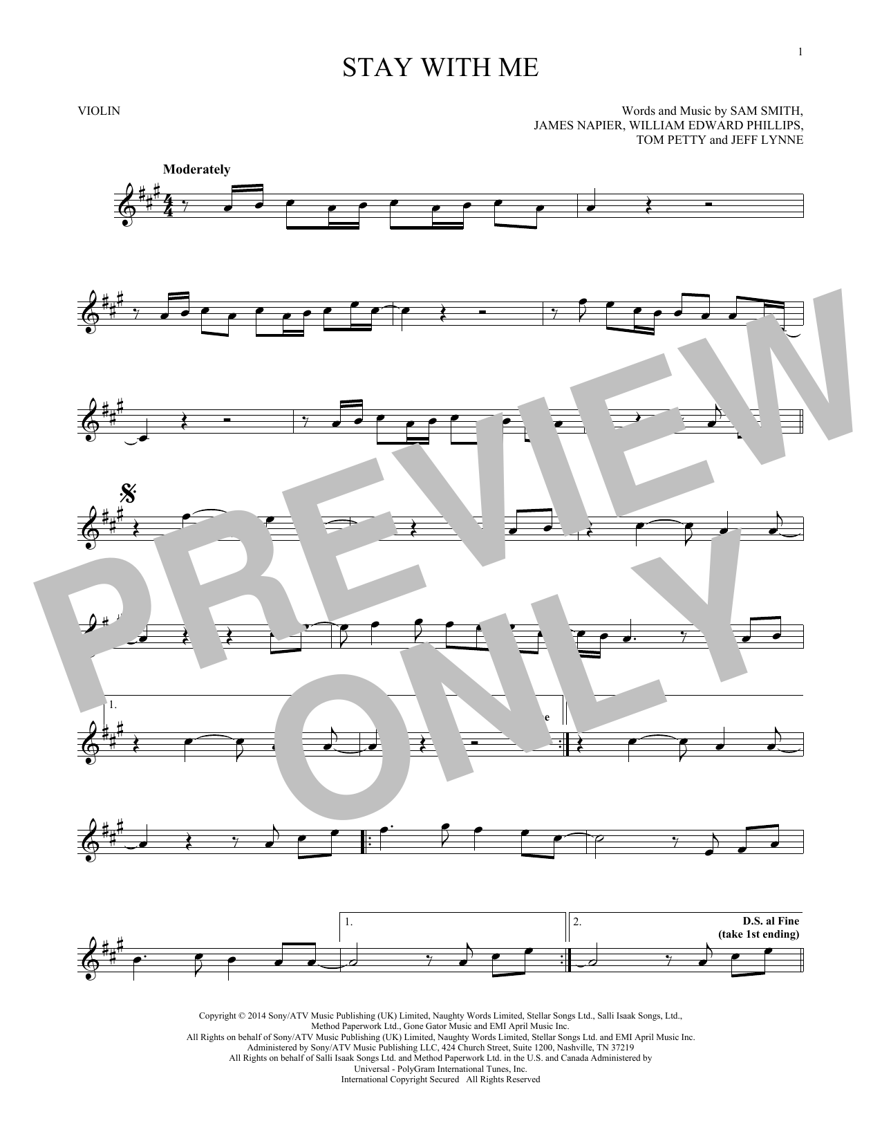 Product gallery: Page 1 of 1 Stay With Me, Sam Smith