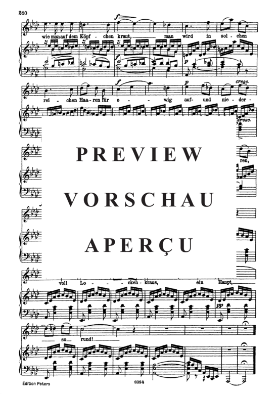 Product gallery: Page 5 of 5 Versunken D.715, , High Voice and Piano