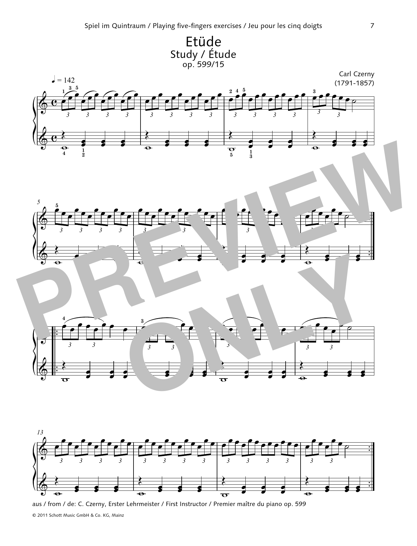 Product gallery: Page 1 of 1 Study, Carl Czerny