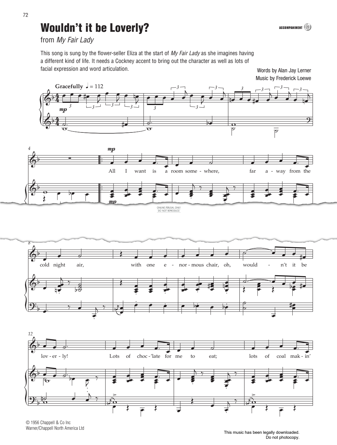 Product picture to: Wouldn't It Be Loverly? (from 'My Fair Lady')