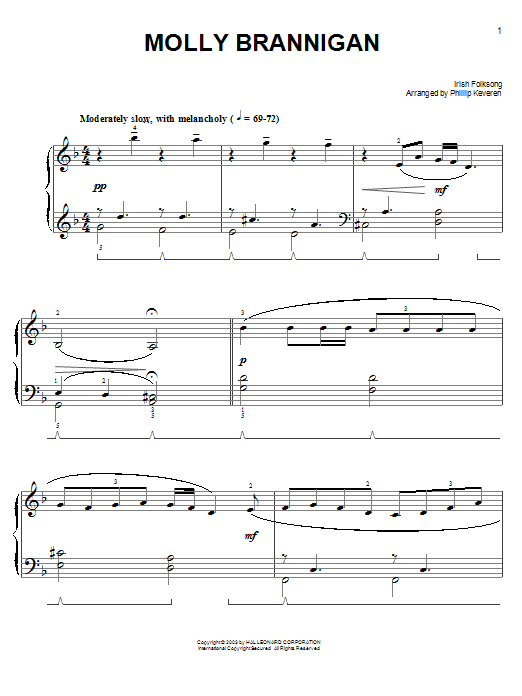 Product picture to: Molly Brannigan (arr. Phillip Keveren)