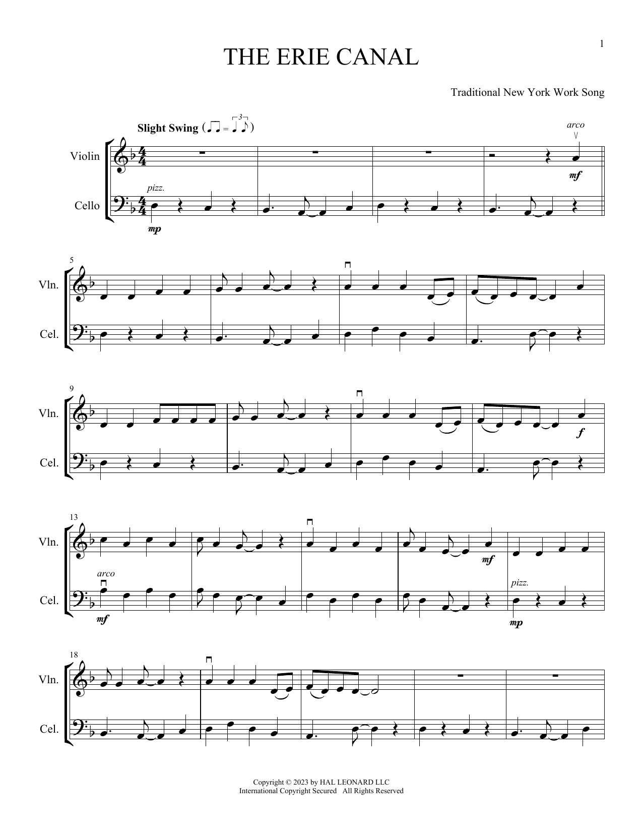 Produktgalerie: Seite 1 von 1 The Erie Canal (arr. Michelle Hynson), New York Work Song