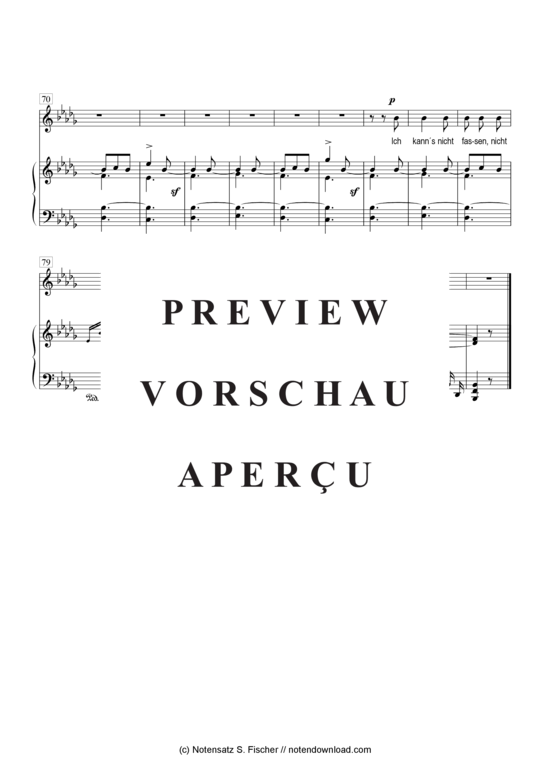 Product gallery: Page 4 of 4 Ich kanns nicht fassen, nicht glauben  , , Piano and Voice