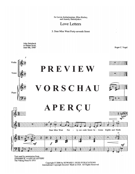 Product gallery: Page 17 of 21 Love Letters , , (soprano/tenor, violin & piano)