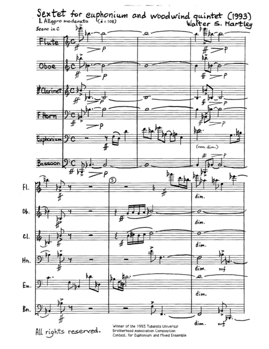Produktbild zu: Sextet Walter Hartley