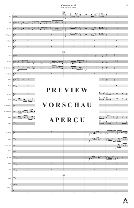 Produktgalerie: Seite 14 von 18 Contrapunctus 6 aus Kunst der Fuge , , (Concert Band)