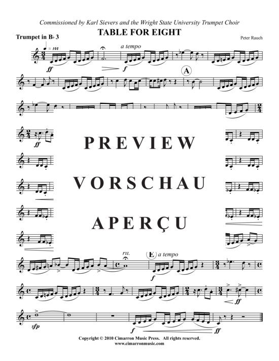 Product gallery: Page 9 of 14 Table for Eight , , (trumpet ensemble)