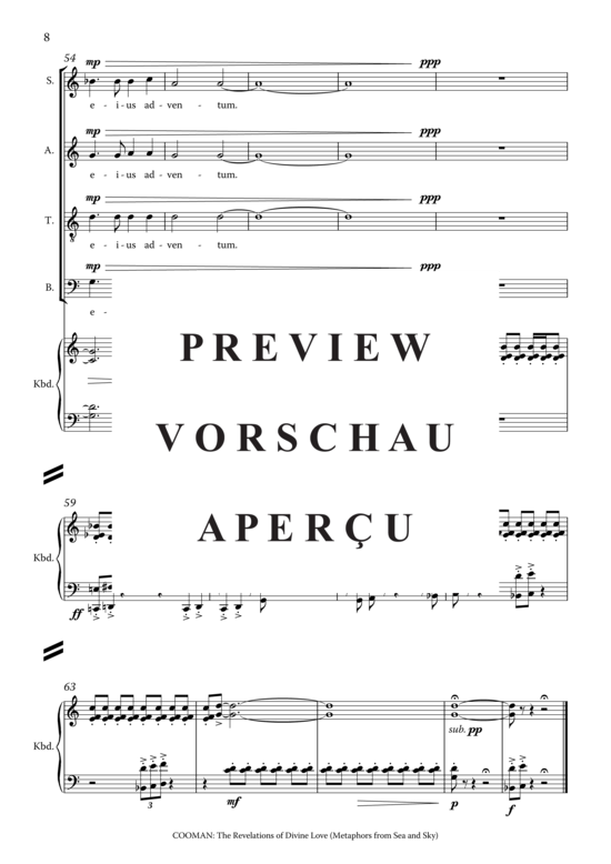 Product gallery: Page 19 of 21 The Revelations of Divine Love (Metaphors from Sea and Sky) , ,  (mixed choir)
