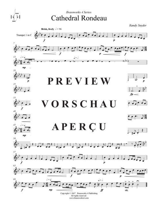 Produktgalerie: Seite 8 von 12 Cathedral Rondeau, , (2xTrompete in B, Horn in F, Posaune)