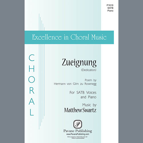 cover: Zueignung (Dedication), Matthew Swartz