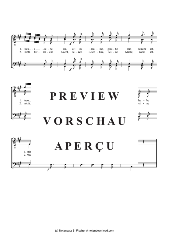 Product gallery: Page 4 of 4 Wenn die Nacht mit süßer Ruh , , (male choir)