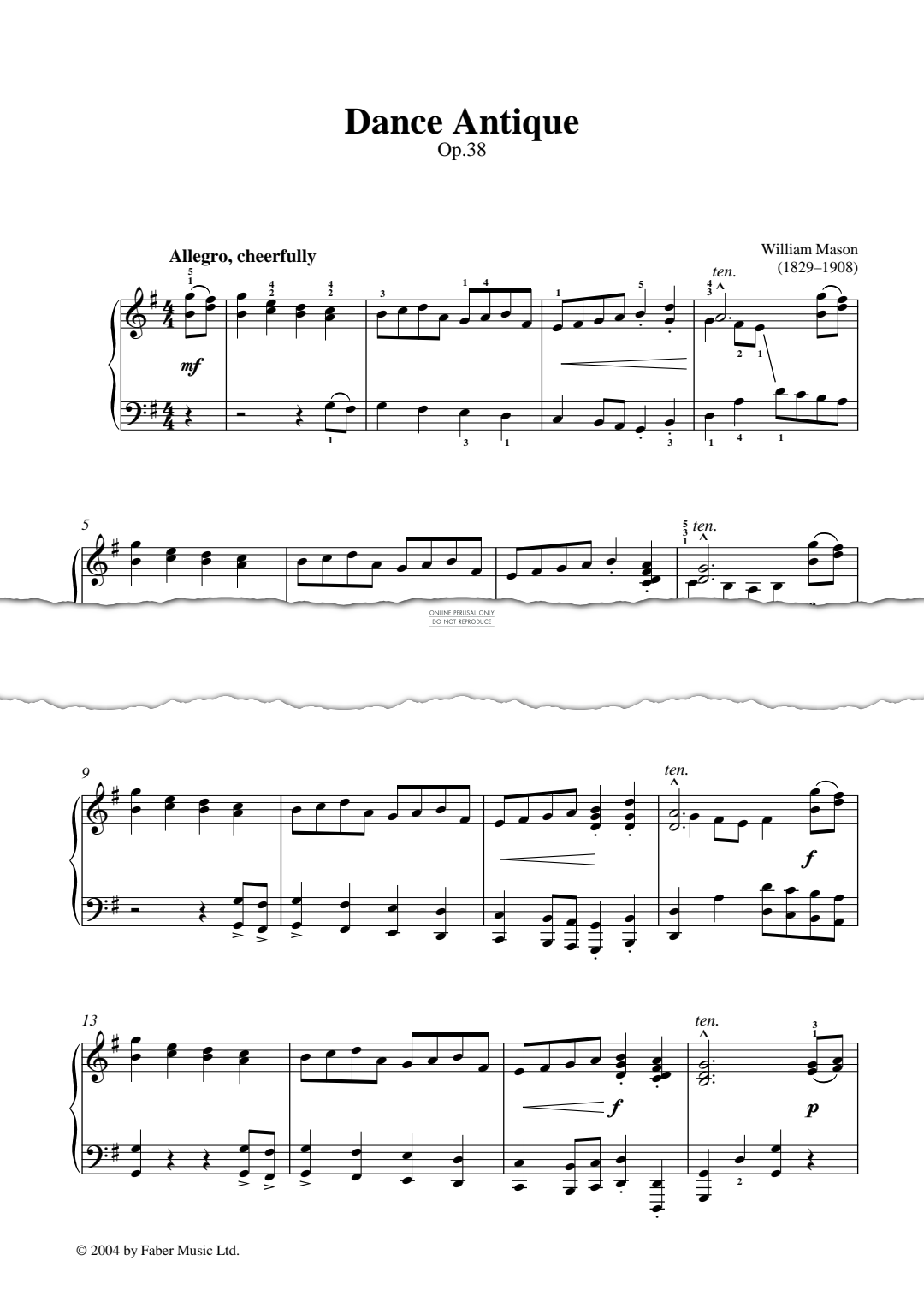 Product picture to: Dance Antique Op.38
