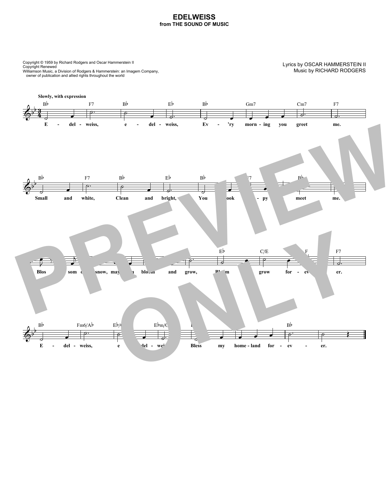 Product picture to: Edelweiss (from The Sound of Music)