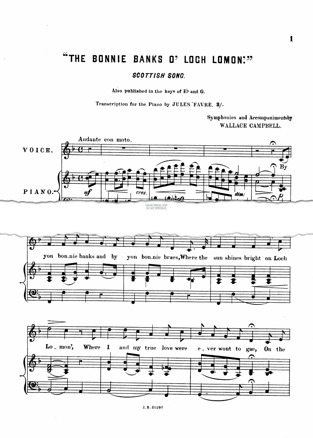 gallery: Bonnie Banks O'Loch Lomond, Wallace Campbell