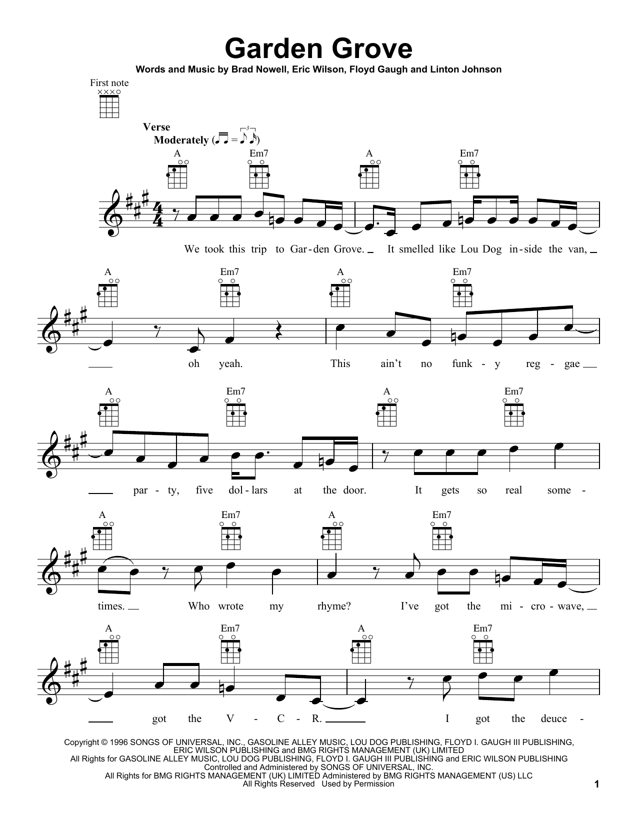 Produktgalerie: Seite 1 von 1 Garden Grove, Sublime, Ukulele