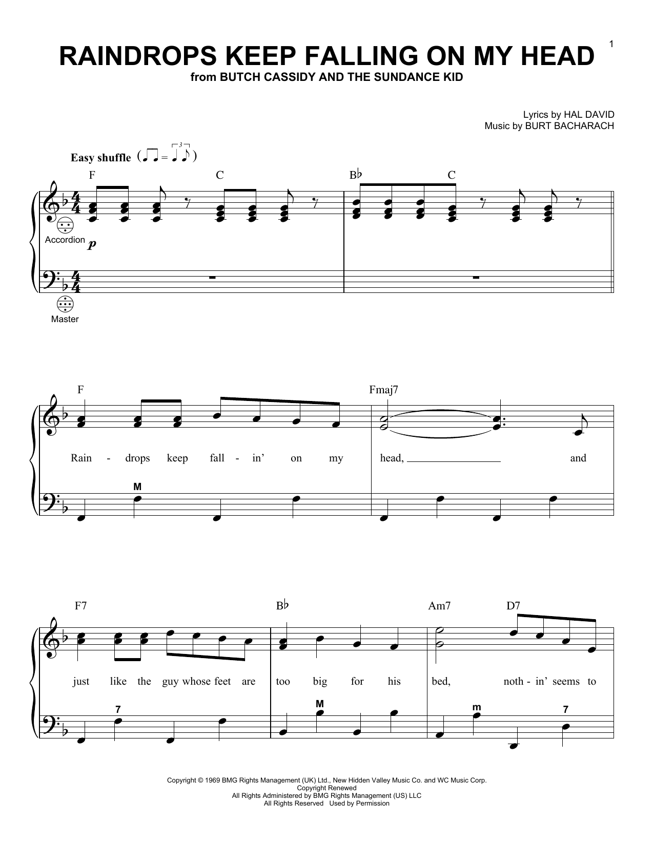 Product gallery: Page 1 of 1 Raindrops Keep Fallin' On My Head, B.J. Thomas