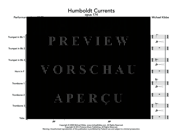 Produktgalerie: Seite 5 von 11 Humboldt Currents, Op. 174, , (Blechbläser Oktett)