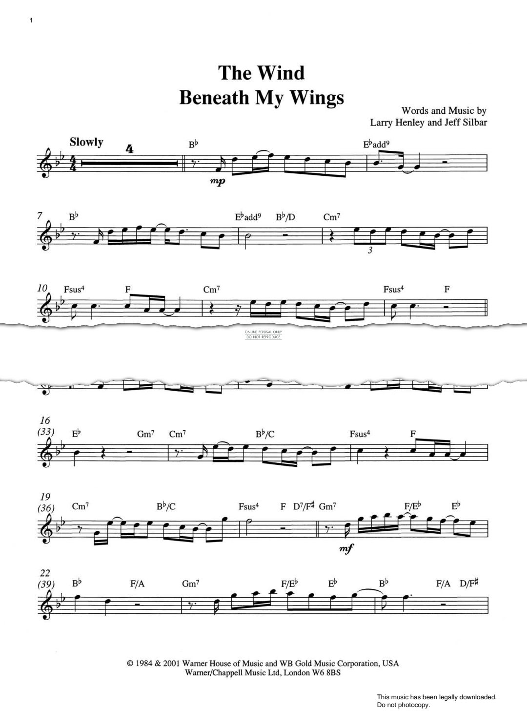 gallery: The Wind Beneath My Wings, Bette Midler, Violine